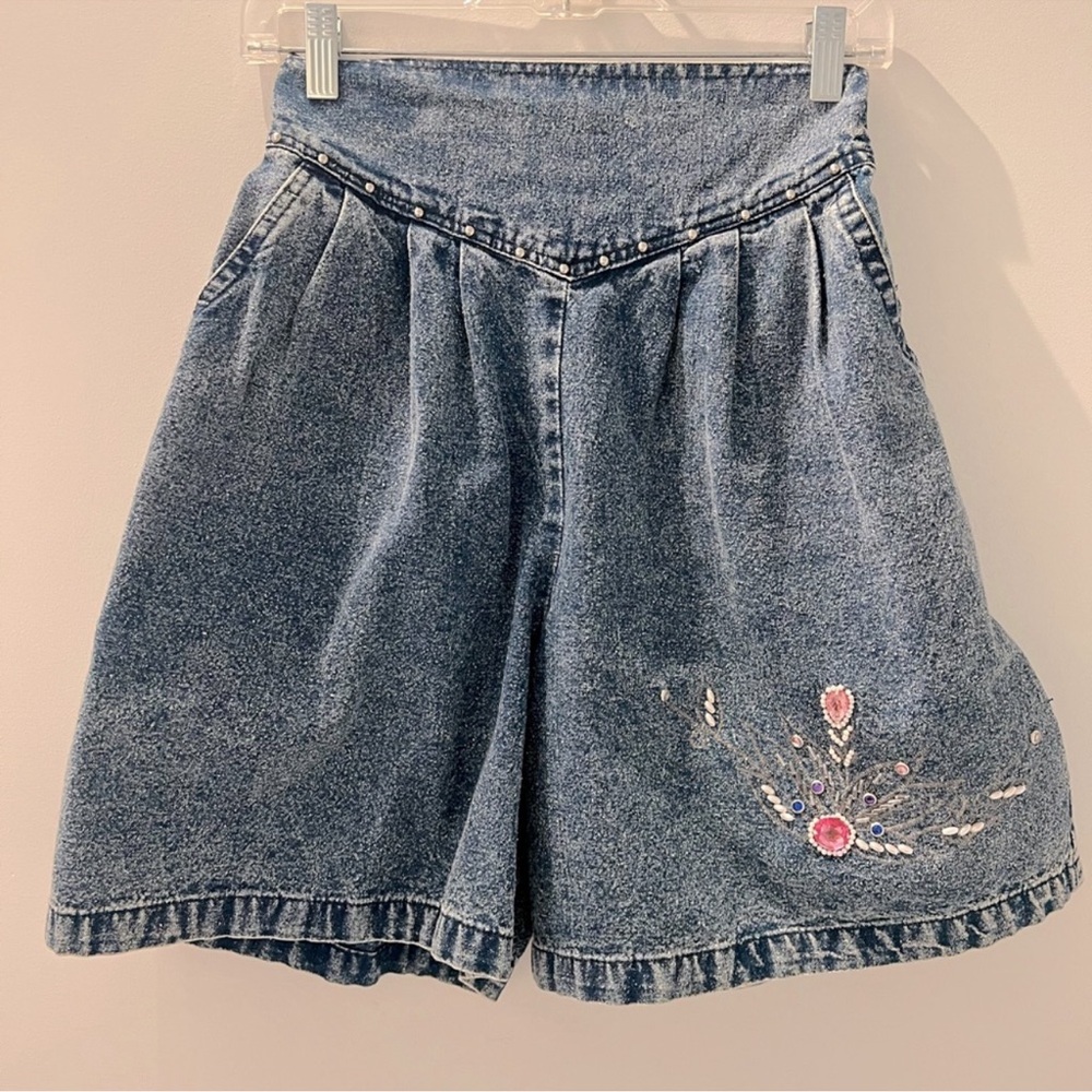 High Waisted Vintage Denim High Rise Shorts